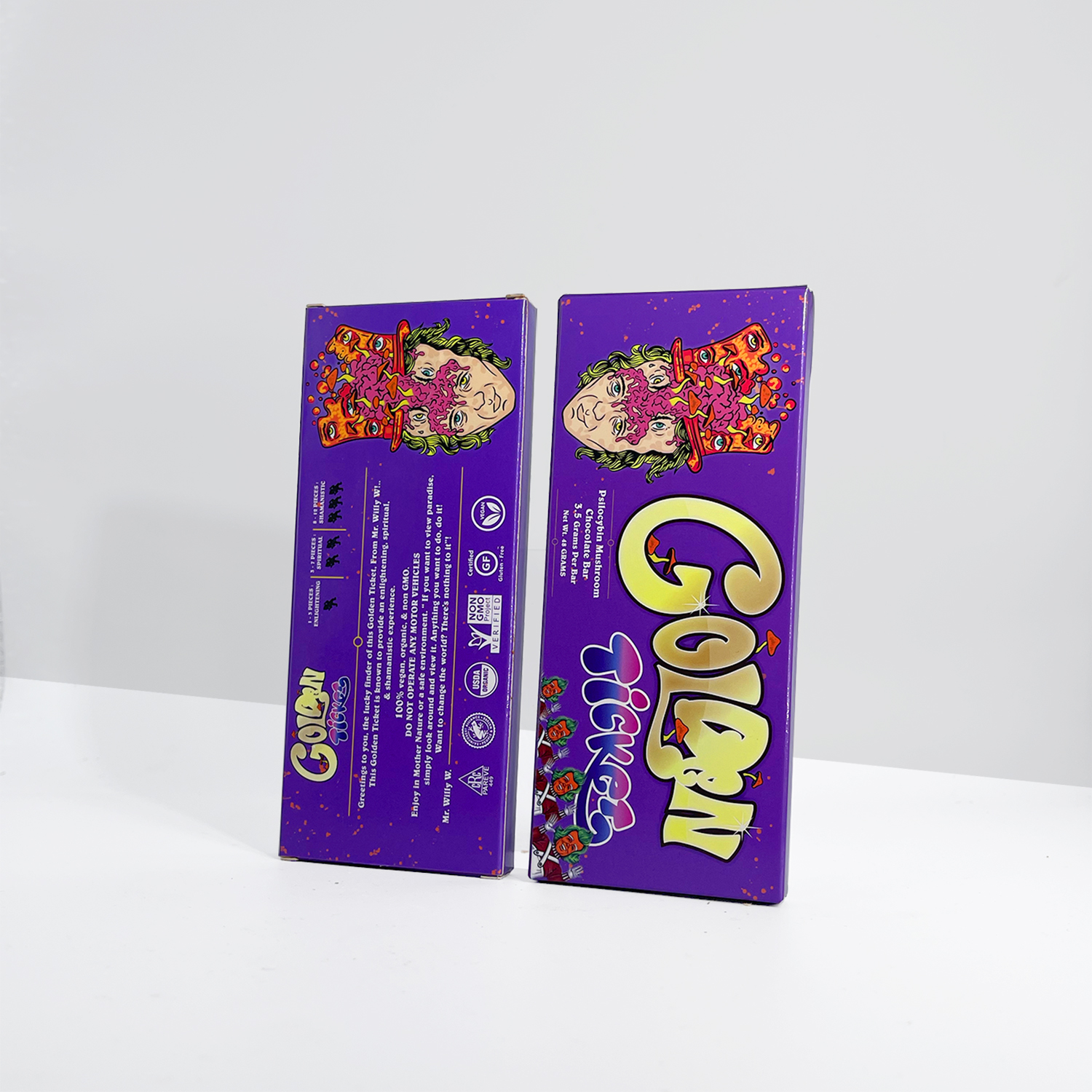 Mushroom chocolate bars - Golden ticket 3.5g - Image 2